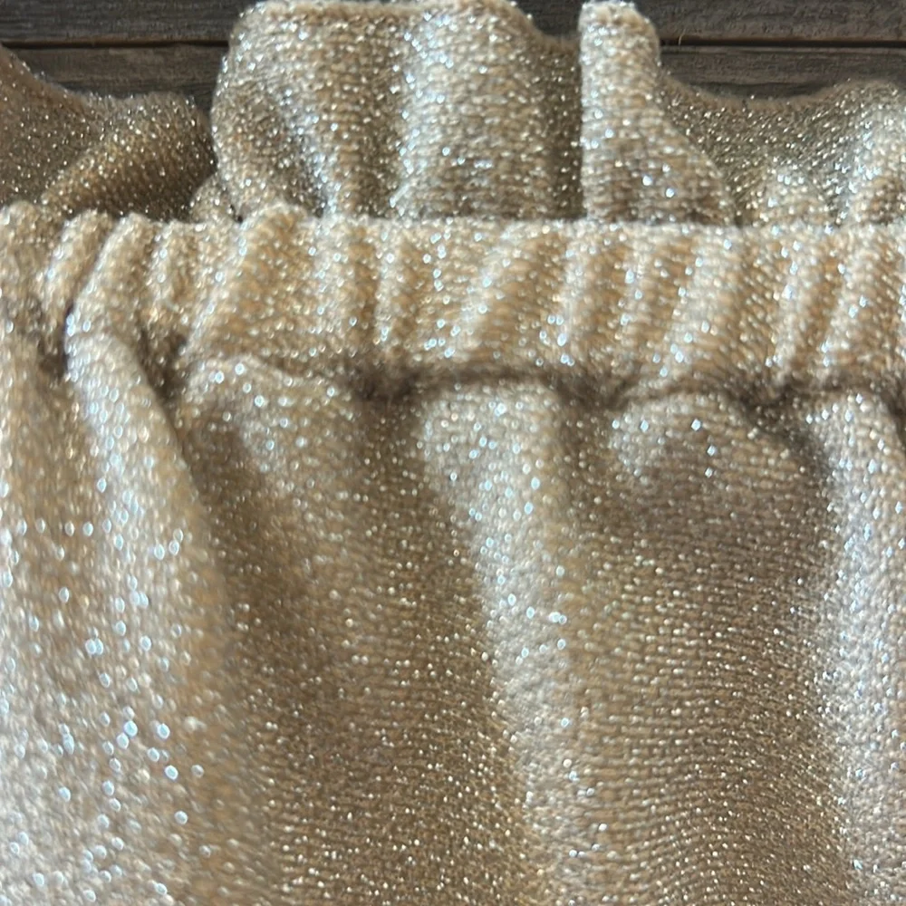 NWT Ramy Brook Knit Marina Dress Neutral Sparkle Strapless Size Small - Picture 5 of 12